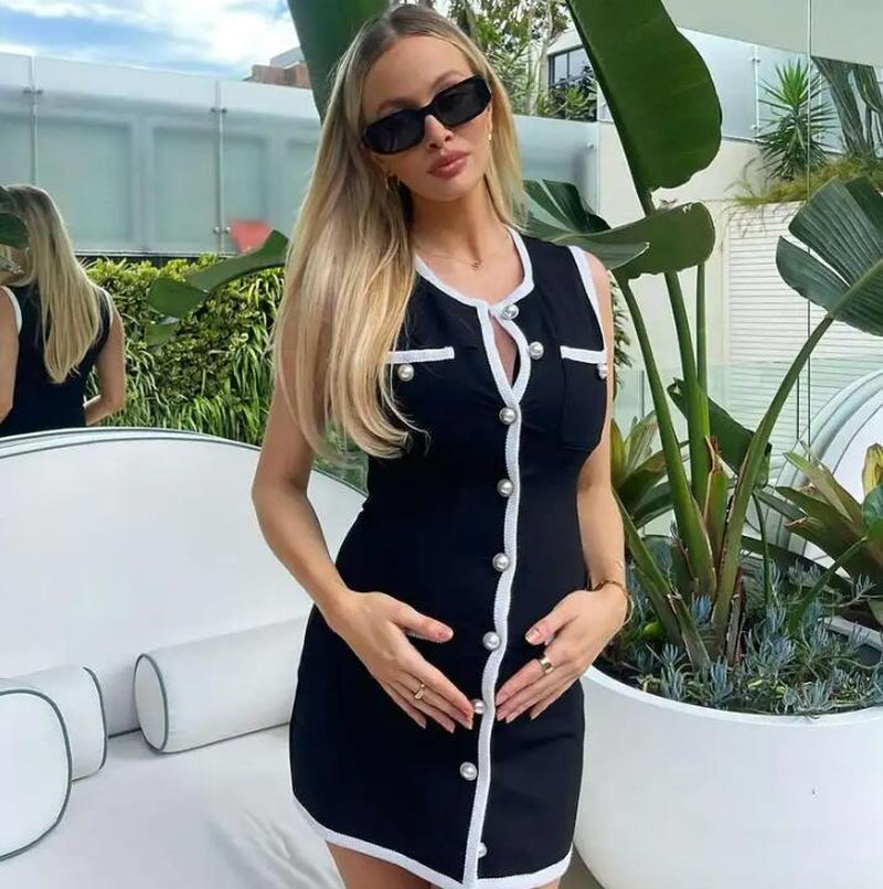  LINA I Buttoned Vest Dress